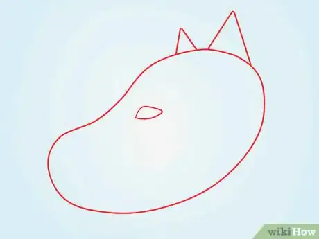 Image titled Draw a Fluffy Crested Wolf Step 1