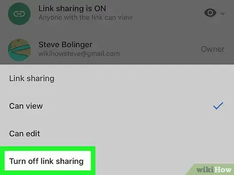 Image titled Unshare a Google Drive Folder on iPhone or iPad Step 5