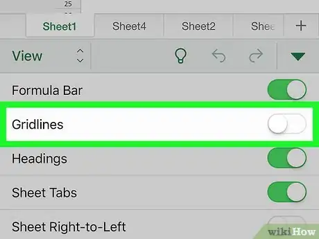Image titled Hide Gridlines in Excel on iPhone or iPad Step 6