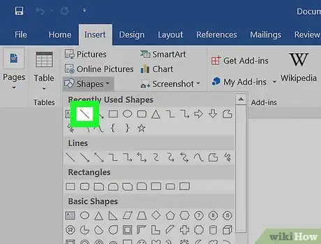 Image titled Insert a Line in Word Step 6