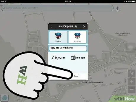 Image titled Report Police Activity in Your Area Using Waze on iPhone Step 5