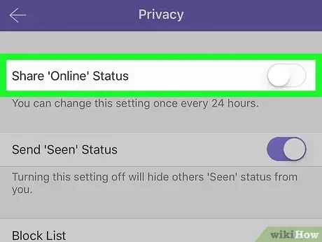 Image titled Appear Offline on Viber on iPhone or iPad Step 5