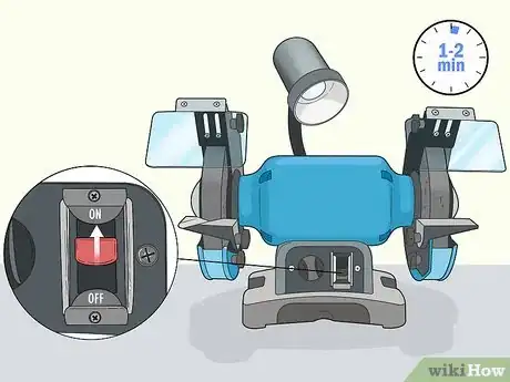 Image titled Adjust an Abrasive Stone on a Bench Grinder Step 8