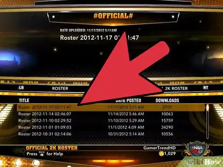 Image titled Update Rosters on NBA 2K13 Step 9