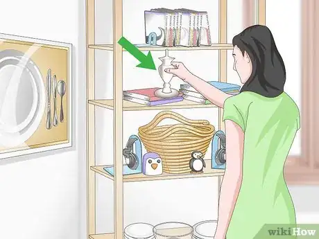 Image titled Decorate Open Shelves Step 20