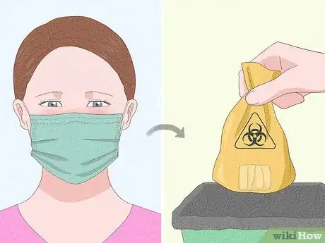 Image titled Use and Dispose of a Throwaway Mask Step 17