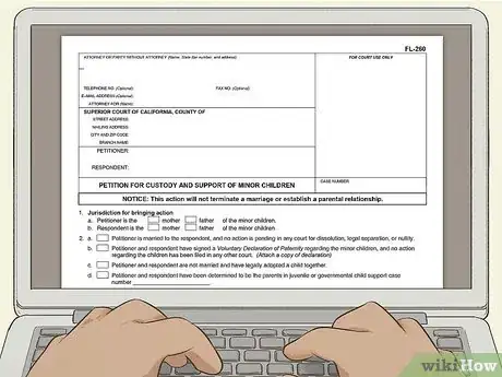 Image titled File for Child Support in California Step 2