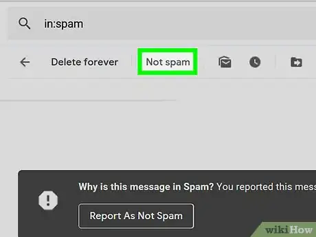 Image titled Stop Emails from Going to Spam on PC or Mac Step 4