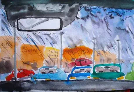 Image titled Rainy dayparking lot