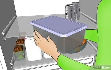 Image titled Cover Refrigerator Shelves in Plastic Wrap Step 8