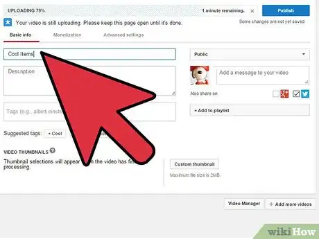 Image titled Add a Windows Movie Maker Video to YouTube Step 9