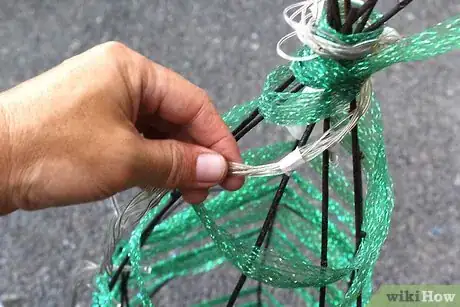 Image titled Make a Tomato Cage Christmas Tree Step 13