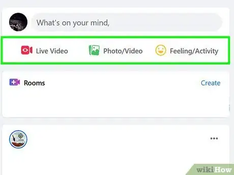 Image titled Go Live on New Facebook Step 2
