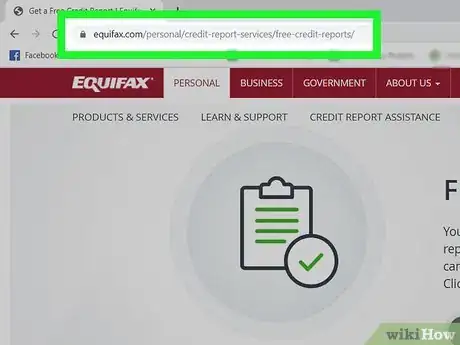 Image titled Get an Equifax Credit Report Step 1