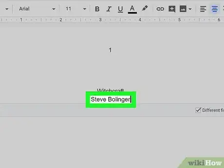 Image titled Create an APA Style Title Page via Google Drive Step 10