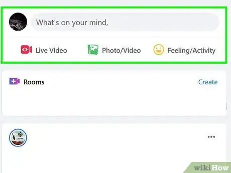 Image titled Go Live on New Facebook Step 1