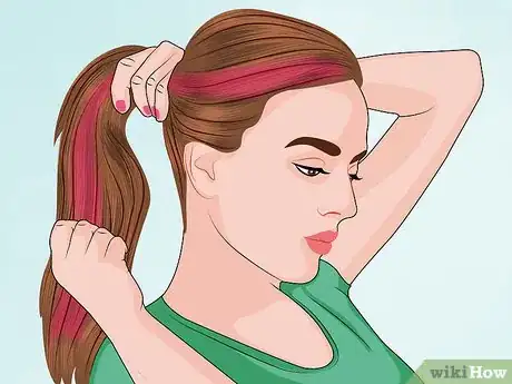 Image titled Color Streak a Ponytail Step 7