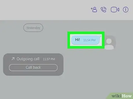 Image titled Delete Viber Messages on PC or Mac Step 4