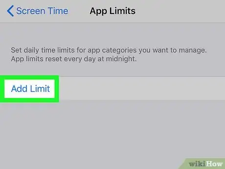 Image titled Add an App Limit to Your iPhone Step 4