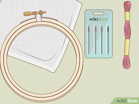 Image titled Work the Bargello or Long Stitch in Needlepoint Step 1