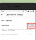 Turn on the Data Saver on Instagram for Android