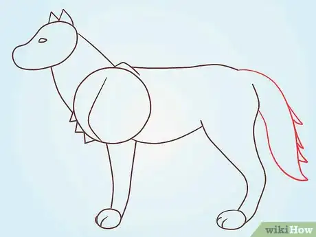 Image titled Draw a Fluffy Crested Wolf Step 6