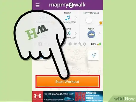 Image titled Map a Walk with the MapMyWalk App on an iPhone Step 4