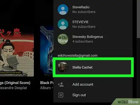 Image titled Switch Accounts on YouTube Music on PC or Mac Step 4