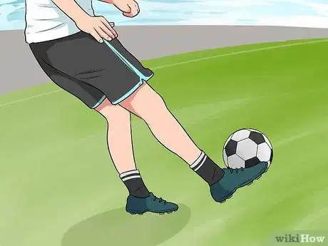 Image titled Half Volley a Soccer Ball Step 11