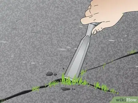 Image titled Fill Asphalt Cracks Step 2