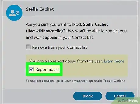 Image titled Report a Skype User on PC or Mac Step 5