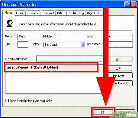 Image titled Add Addresses to Outlook Express Address Book Step 7