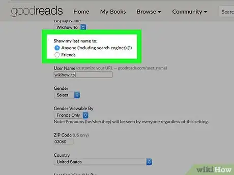 Image titled Manage Your Public Profile Information on Goodreads Step 6