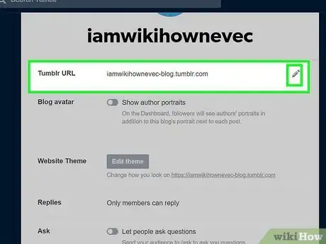 Image titled Change Your Tumblr Name Step 10