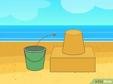 Image titled Build a Big Sandcastle Step 11