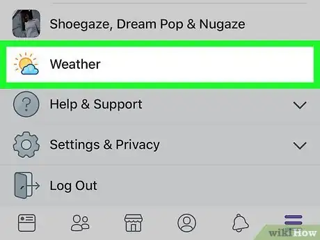 Image titled Use the Facebook Weather App on iPhone or iPad Step 3