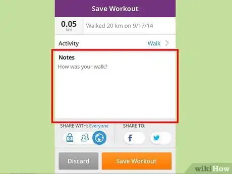 Image titled Map a Walk with the MapMyWalk App on an iPhone Step 8