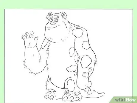 Image titled Draw Sully from Monster's Inc Step 9