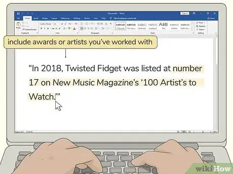 Image titled Write a Band Bio Step 12
