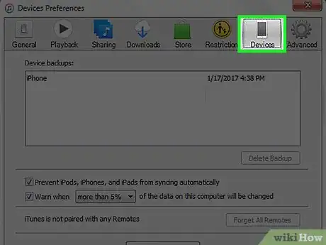 Image titled Stop iTunes from Opening Automatically when You Connect Your iPhone Step 4