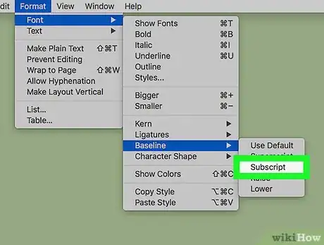 Image titled Type Subscripts on Mac Step 5