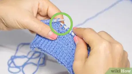 Image titled Fix a Wrongly Knitted Stitch Step 1