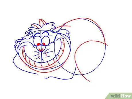 Image titled Draw Cheshire from Alice in Wonderland Step 4