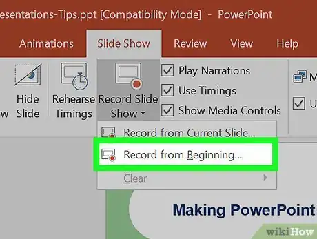 Image titled Record a PowerPoint Presentation on PC or Mac Step 4