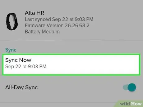 Image titled Sync a Fitbit Alta Step 12