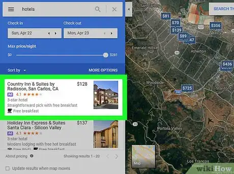 Image titled Show Hotels on Google Maps on PC or Mac Step 6