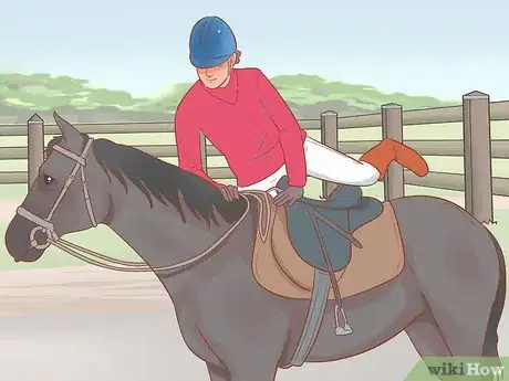 Image titled Put on an English Saddle Properly Step 9