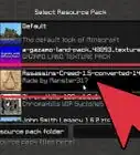 Install Minecraft Resource Packs