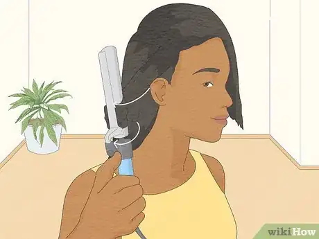 Image titled Curl Black Hair with a Curling Iron Step 10