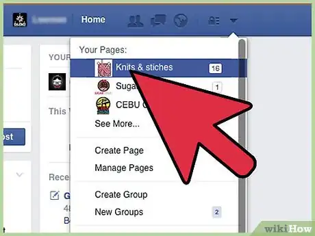 Image titled Write a Note on Facebook for a Page (Admins Only) Step 2